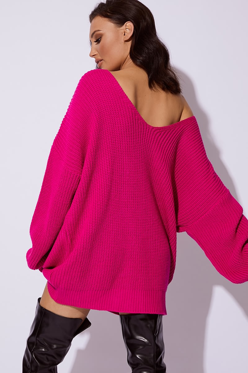pink oversized jumper