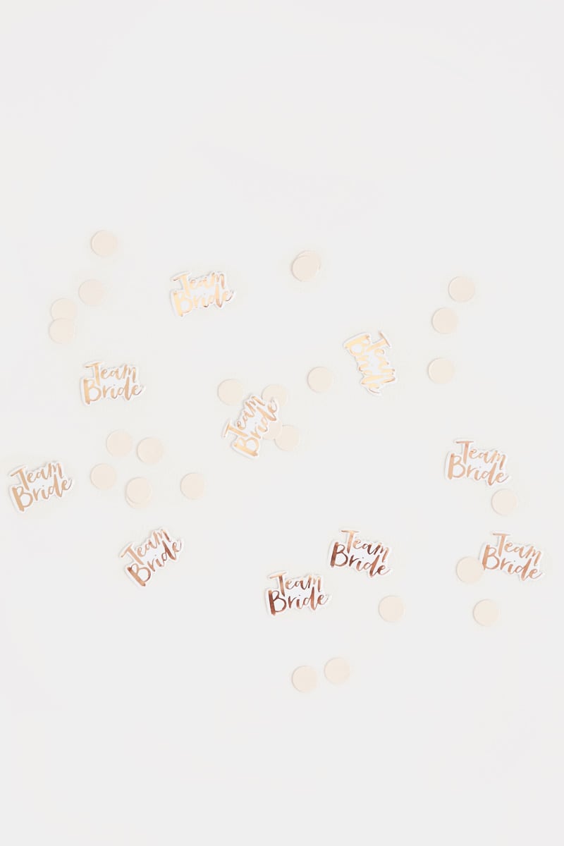 GINGER RAY ROSE GOLD TEAM BRIDE CONFETTI 