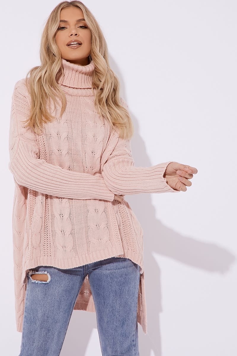 pink oversized jumper