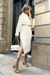 Sweater Dresses | Knitted Sweater Dress | In The Style USA